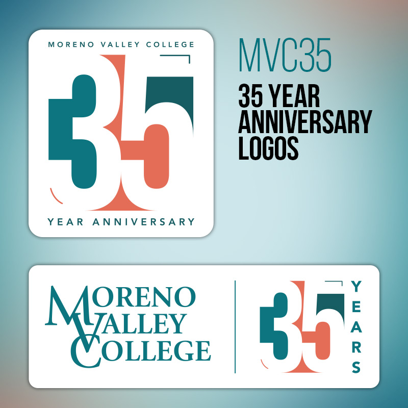 Previews of 35-year themed brand marks