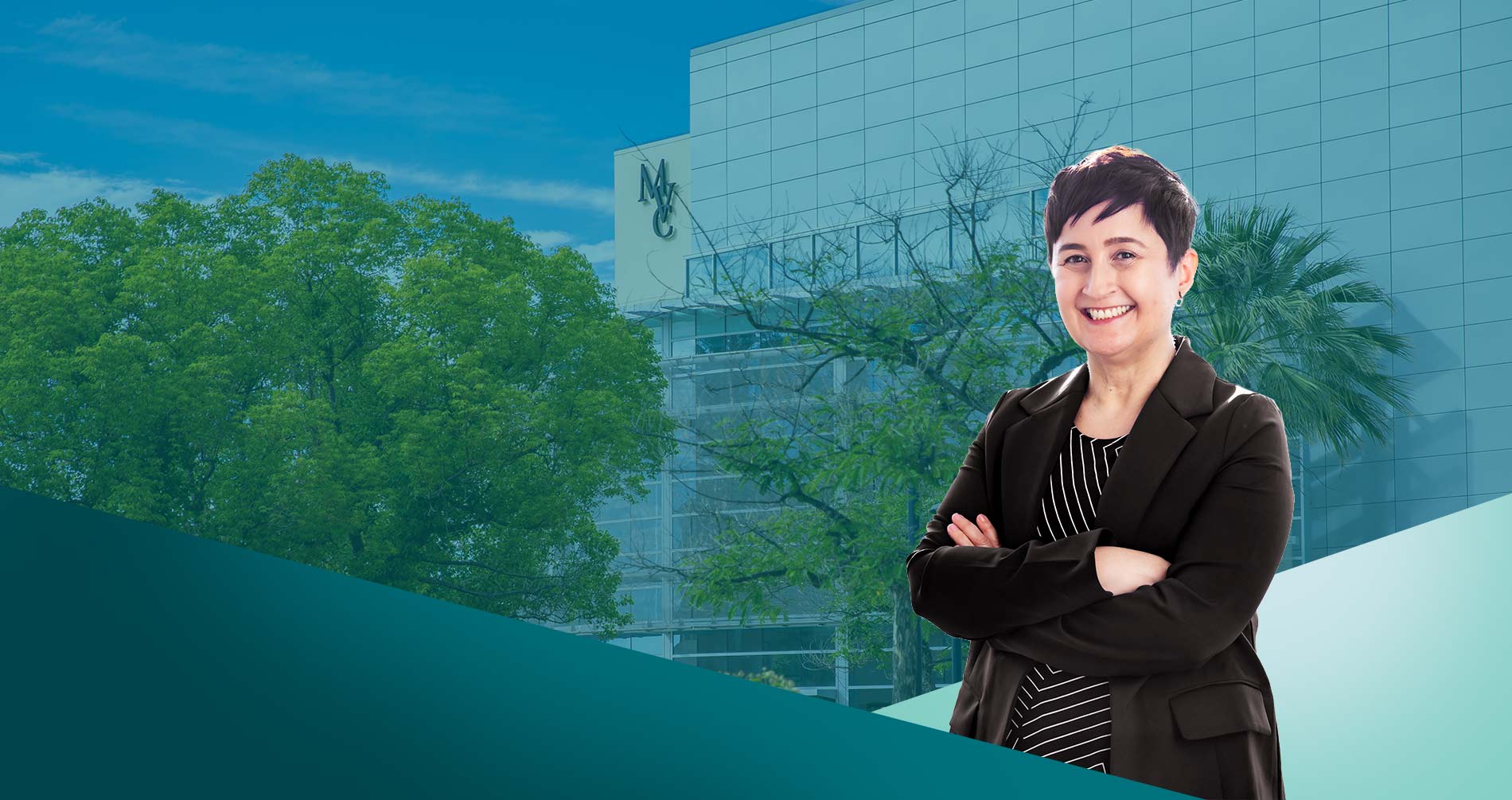 View of the MVC campus and Dr. Tolunay, faculty lecturer