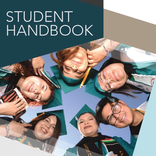 Student handbook cover